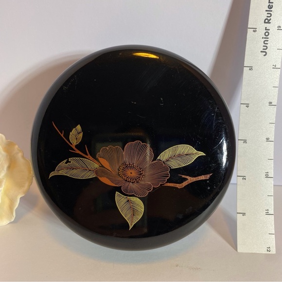 Japanese Floral Black Decorative jewelry box - Picture 2 of 10